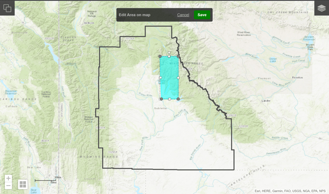 Geolocation Public Notification_Edit Map Area