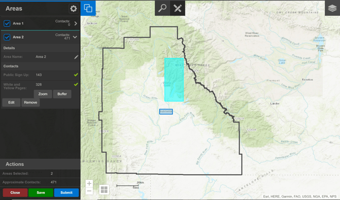 Send Public Notification with Geolocation_Map Area