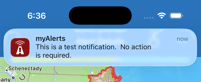 Example notification banner