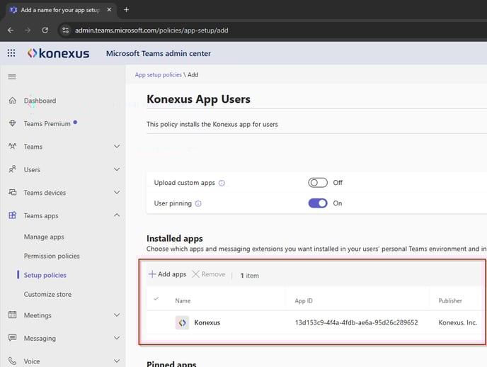 ms-teams-admin-center-setup-policies-add-app-added